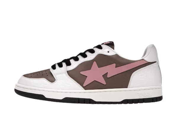 A Bathing Ape Bape Court Sta Brown Pink