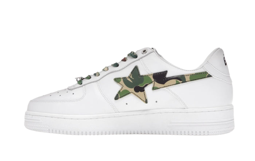 A Bathing Ape Bape Sta Low White ABC Camo Green (2021)