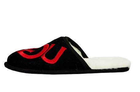 UGG Scuff Logo Slipper Black Red