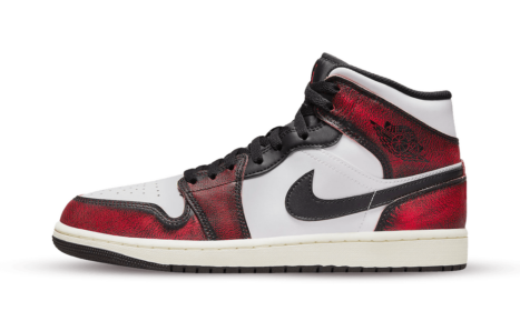 Jordan 1 Mid Wear-Away Chicago