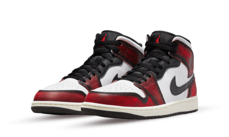 Jordan 1 Mid Wear-Away Chicago