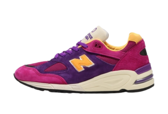 New Balance 990v2 MiUSA Teddy Santis Purple Yellow