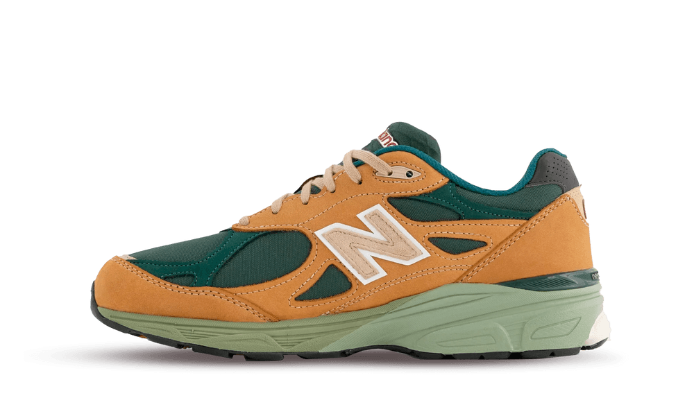 New Balance 990v3 MiUSA Tan Green