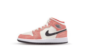 Jordan 1 Mid SE Orange Suede (GS)