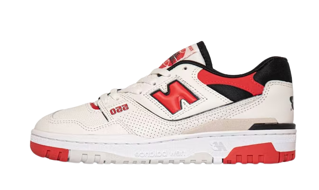 New Balance 550 Sea Salt True Red