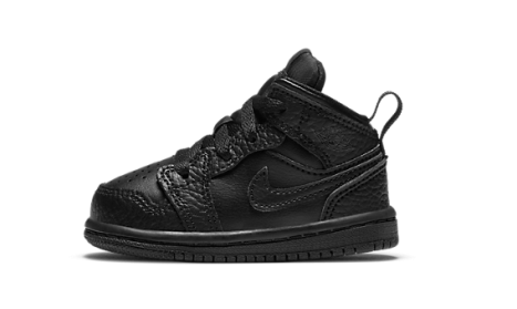 Jordan 1 Mid Triple Black (TD)