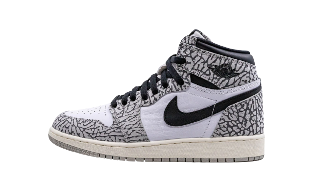 Jordan 1 Retro High OG White Cement (GS)