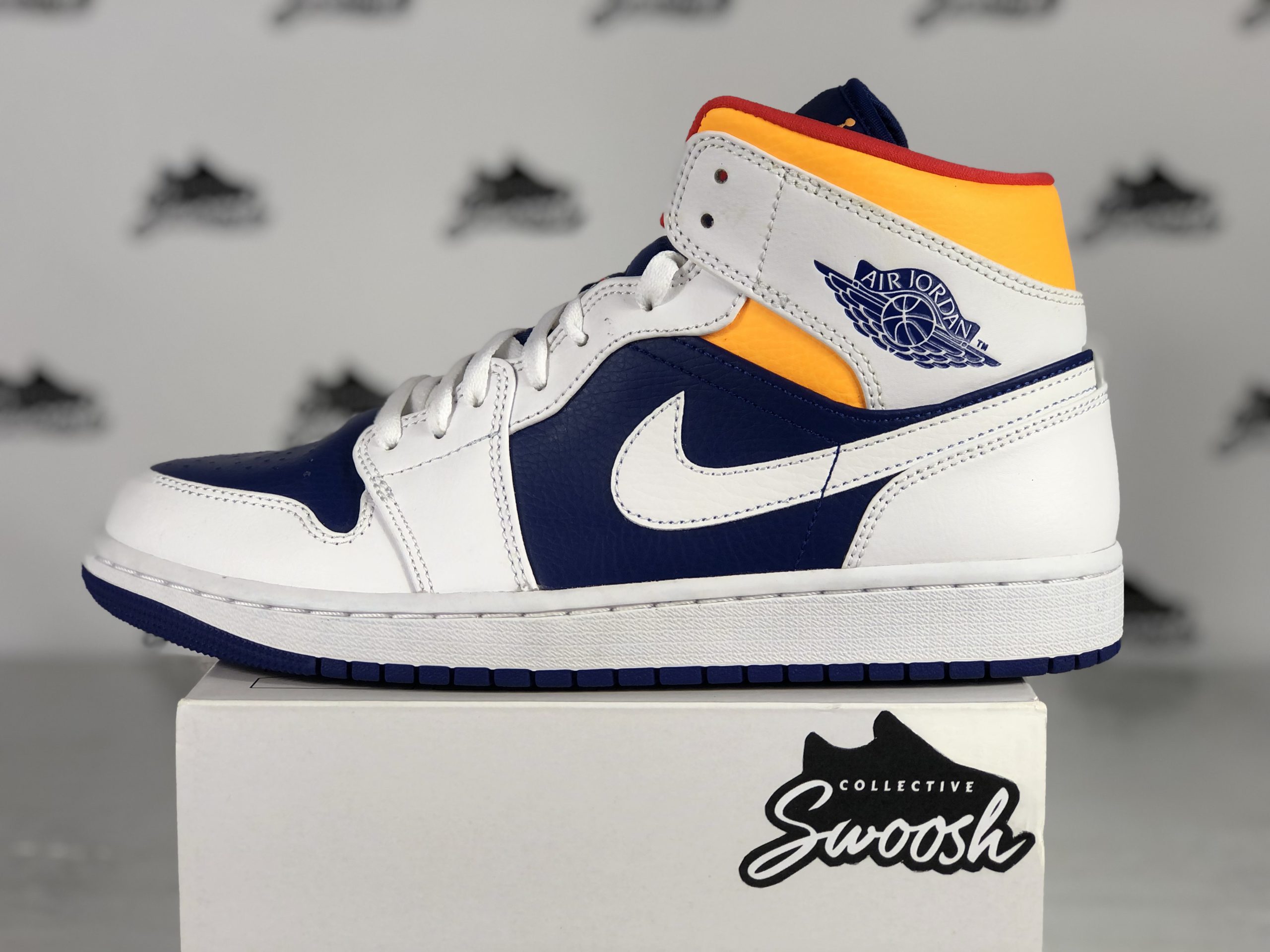 Jordan 1 Mid Royal Blue Laser Orange