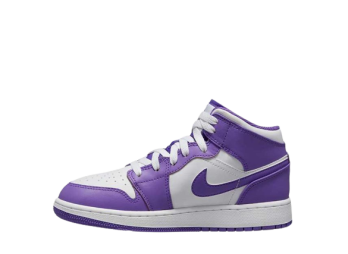 Air Jordan 1 Mid “White Purple” (GS)