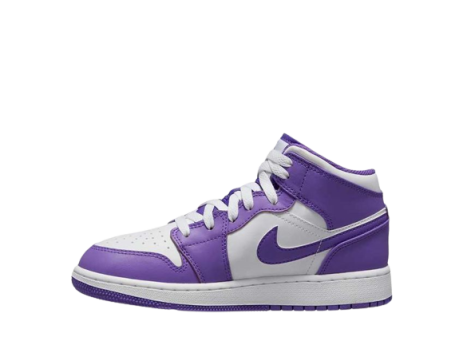 Air Jordan 1 Mid “White Purple” (GS)