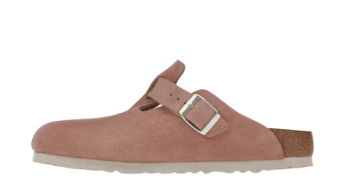 Birkenstock Boston Soft Footbed Suede Pink Clay