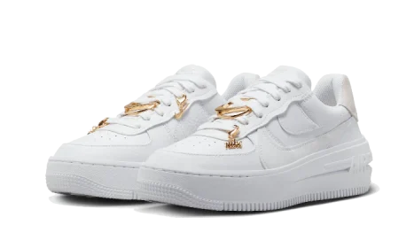 Nike Air Force 1 Low PLT.AF.ORM Bling White Metallic Gold (W)