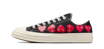 Converse Chuck 70 Low Comme des Garçons PLAY ‘Black Multi Heart’