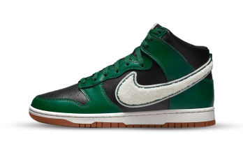 Nike Dunk High Chenille Swoosh Black Green