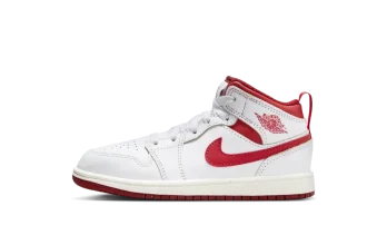 Air Jordan 1 Mid SE 'White Dune Red' (PS)