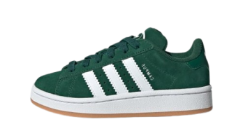 adidas Campus 00s Elastic Lace Dark Green Cloud White (Kids)