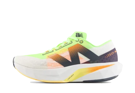 New Balance FuelCell Rebel v4 Bleached Lime Glo Hot Mango